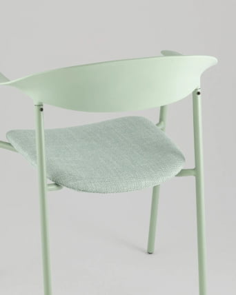 Стул Eila с подушкой пластик зеленый_6
