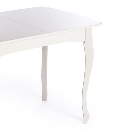 Стол CATERINA PROVENCE бук, мдф, 100+30x70x75 см, Ivory white_8