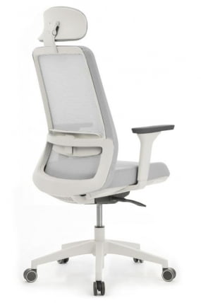 Кресло Ворк В-218C ВХИТЕ Светло-серый / Work W-218C WHITE_2