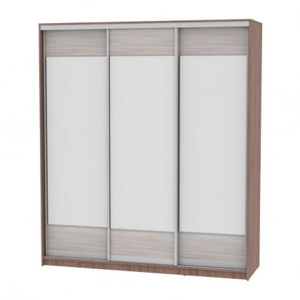 Шкаф-купе B-230х200х60-3(ЯШТ-ЯШС-D8D8D8)_0