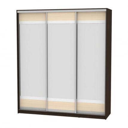 Шкаф-купе B-220х200х60-3(Венге-ДМ-D10D10D10)_0