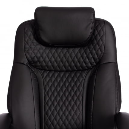Кресло офисное Труст (макс) кож/зам, черный/черный стеганный/черный, 36-6/36-6/36-6/06 / Trust (max)_6