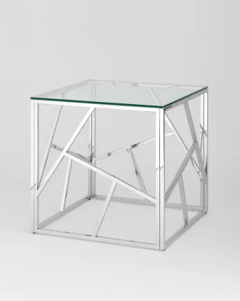 Журнальный столик АРТ ДЕКО 55x55 Серебро Журнальный столик АРТ ДЕКО 55x55 Серебро_1