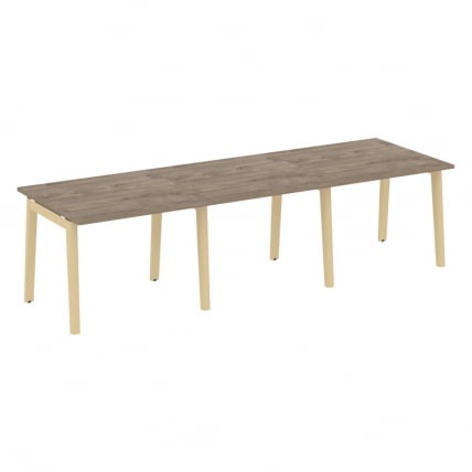 Стол переговорный (3 столешницы) ONIX WOOD OW.PRG-3.1 Тиквуд Темный/Светлый_0