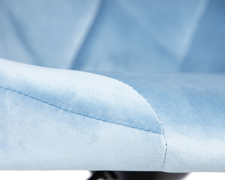 Стул барный DOBRIN LOGAN BLACK (пудрово-голубой велюр (MJ9-74)) 2 шт_7