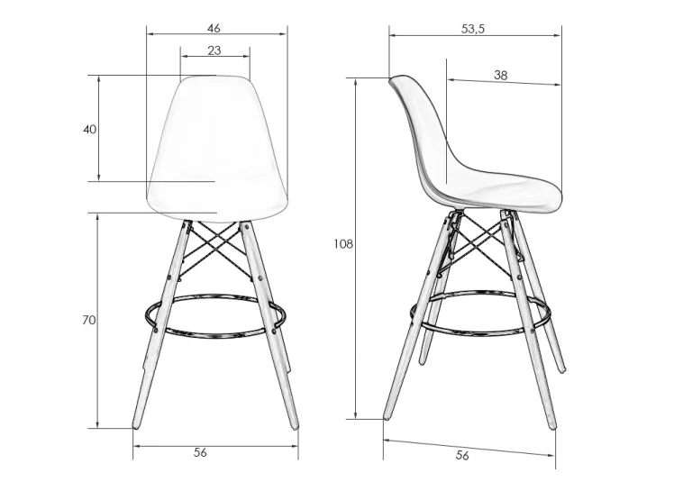 Стул барный DOBRIN DSW BAR Сливовый R-13_6