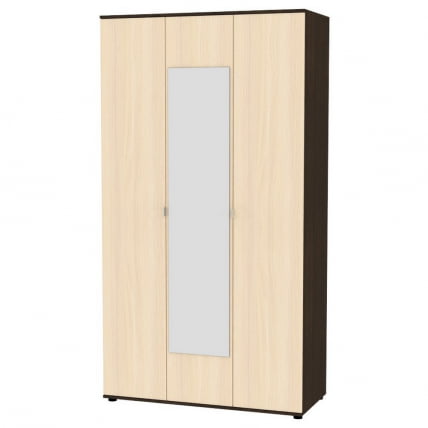 Шкаф распашный Алиса (Х5_М2) 2230х1200х540 с торцевой ручкой (Венге-ДМ) / (H5_M2)_0