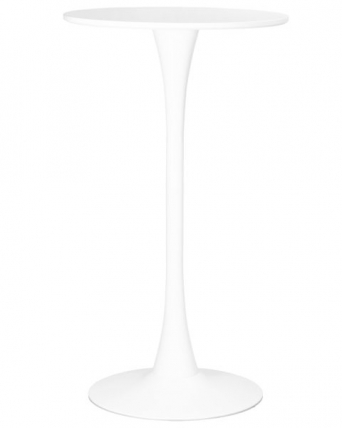 Стол барный MIA BAR (белая столешница, белое основание)_0