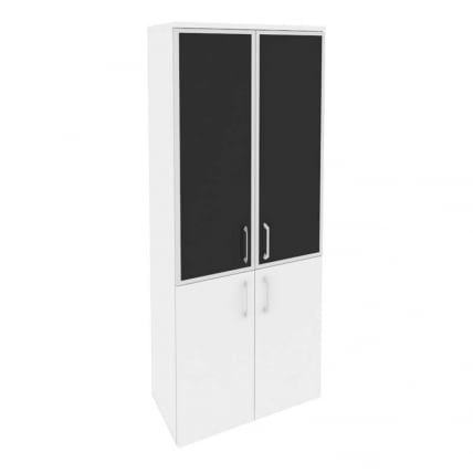 Шкаф высокий широкий ONIX O.ST-1.2R black Белый Бриллиант_0