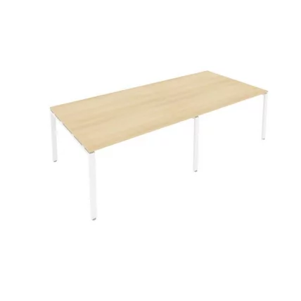 Переговорный стол (2 столешницы) Metal System Б.ПРГ-2.3 Акация/Белый_0