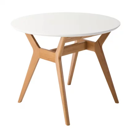 Стол Нарвик круглый д.960 бук-белый_0