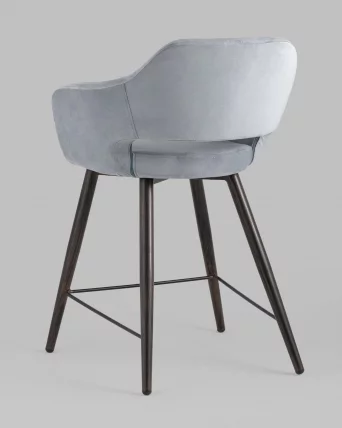 Стул полубарный Саймон ПЛ велюр Cерый_5