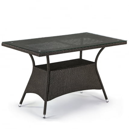Плетеный стол T198D-W53-130x70 Brown_0