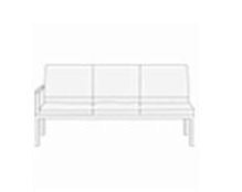 Диван трехместный с правым подлокотником Норман 3В Кремовый_1