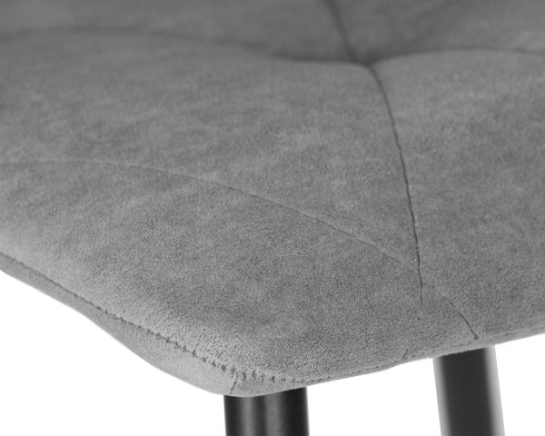 Стул обеденный ДОБРИН CХИЛЛЙ РОМБО (Серый Симпле 33, основание черное) 4 шт / DOBRIN CHILLY ROMBO Simple_7