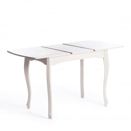 Стол CATERINA PROVENCE бук, мдф, 100+30x70x75 см, Ivory white_6