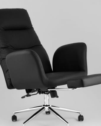 Кресло руководителя ТопЧаирс Солид НC с оттоманкой черный / TopChairs Solid NC_2