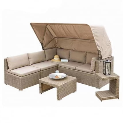 Диван-трансформер из искусственного ротанга AFM-320 Beige_0