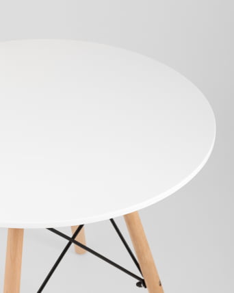 Стол детский Eames DSW белый, ножки массив бука_4