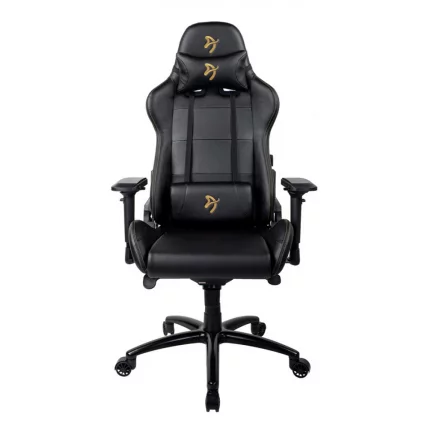 Геймерское кресло Arozzi Verona Signature Black PU Gold Logo Геймерское кресло Arozzi Verona Signature Black PU Gold Logo_2
