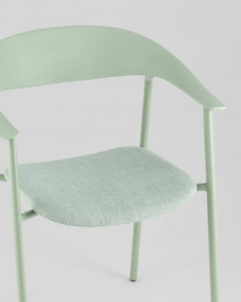 Стул Eila с подушкой пластик зеленый_7