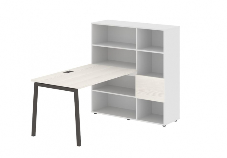 Рабочая станция EDIS ELRST 1213 Ясень Траун Мокко Белый_0