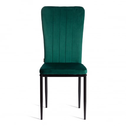 Стул VERTER (mod. BC577-DC) металл, флок, 41 х 52 х 95 см, Green (зеленый) HLR56 / черный_4