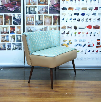 Диван двойной Бьерн двойной бирюза/бежевый_0