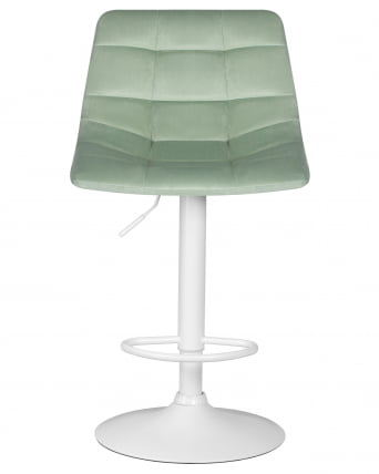 Стул барный DOBRIN TAILOR WHITE (пудрово-мятный велюр (MJ9-87)) 2 шт_6
