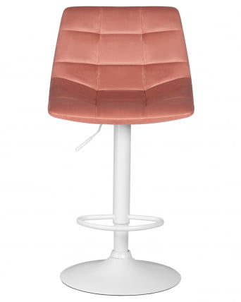 Стул барный DOBRIN TAILOR WHITE (пудрово-розовый велюр (MJ9-32)) 2 шт_6