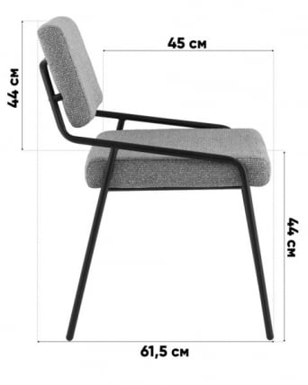 Стул Теллинг шенилл серый_8