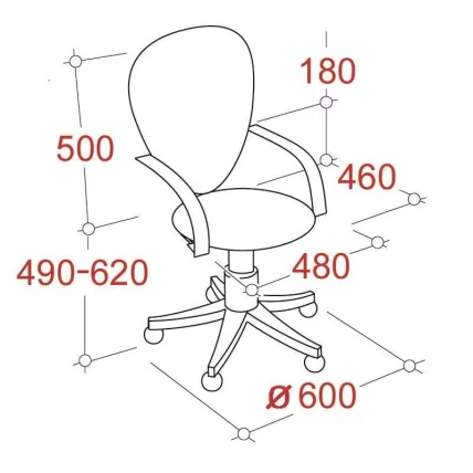 Кресло EChair-322 PC 622257 Черное_1