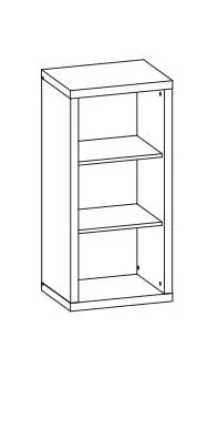 Стеллаж СТЛ 063.10 Дуб феррара/Клен_1