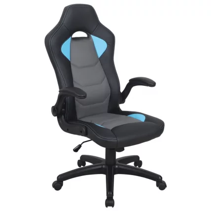 Кресло компьютерное BRABIX Skill GM-005 Черное/голубое_1