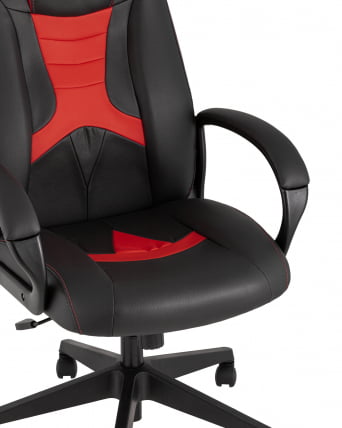 Геймерское кресло TopChairs ST-CYBER 8 RED черный/красный_1