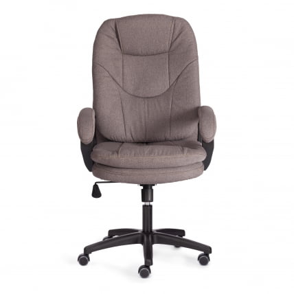 Кресло COMFORT LT (22) ткань рогожка Nice, мокко (серо-бежевая)_4