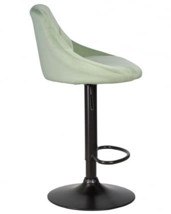 Стул барный DOBRIN LOGAN BLACK (мятный велюр (MJ9-87)) 2 шт_3