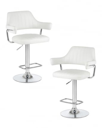Стул барный ДОБРИН CХАРЛЙ (белый) 2 шт / DOBRIN CHARLY_0