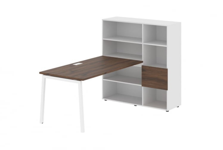 Рабочая станция EDIS ELRST 1215 Дуб Денвер темный Белый Белый_0