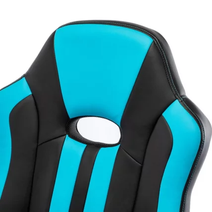 Кресло компьютерное BRABIX Stripe GM-202 экокожа Черный-голубой_10