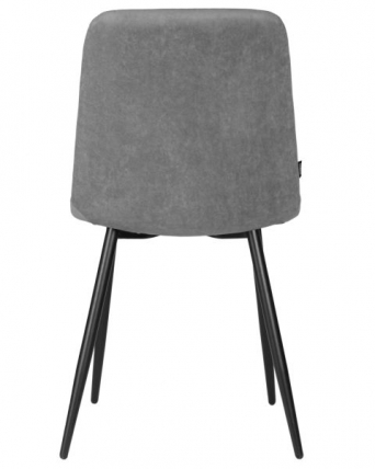Стул обеденный ДОБРИН CХИЛЛЙ РОМБО (Серый Симпле 33, основание черное) 4 шт / DOBRIN CHILLY ROMBO Simple_5