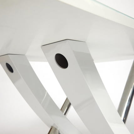 Стол ARNO (mod.EDT-H016) мдф high gloss, закаленное стекло, металл, 120х80х75см, Белый (White)_16