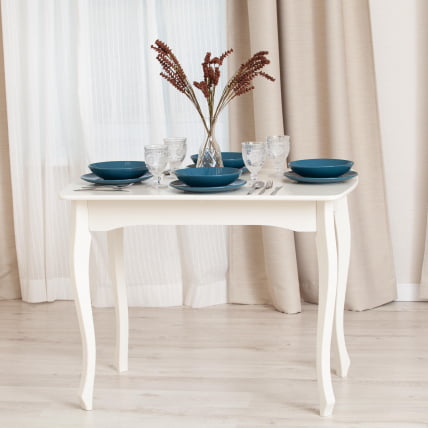 Стол CATERINA PROVENCE бук, мдф, 100+30x70x75 см, Ivory white_15