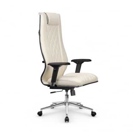 Кресло руководителя МЕТТА L 1m 50M/4D Infinity Easy Clean (MPES) Комплект 7 Молочное_1