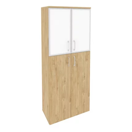 Шкаф высокий широкий ONIX O.ST-1.7R white Тиквуд Светлый_0