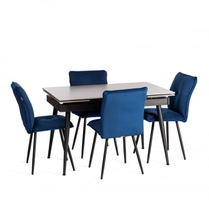 Стул обеденный Sweet LT, велюр, Blue (синий), 41х55х88 см_5