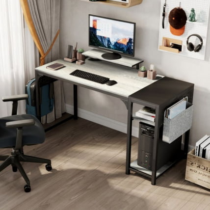 Стол письменный (для компьютера) EUREKA ZX-SS140B-OGB с шириной 140 см Oak Grey_4