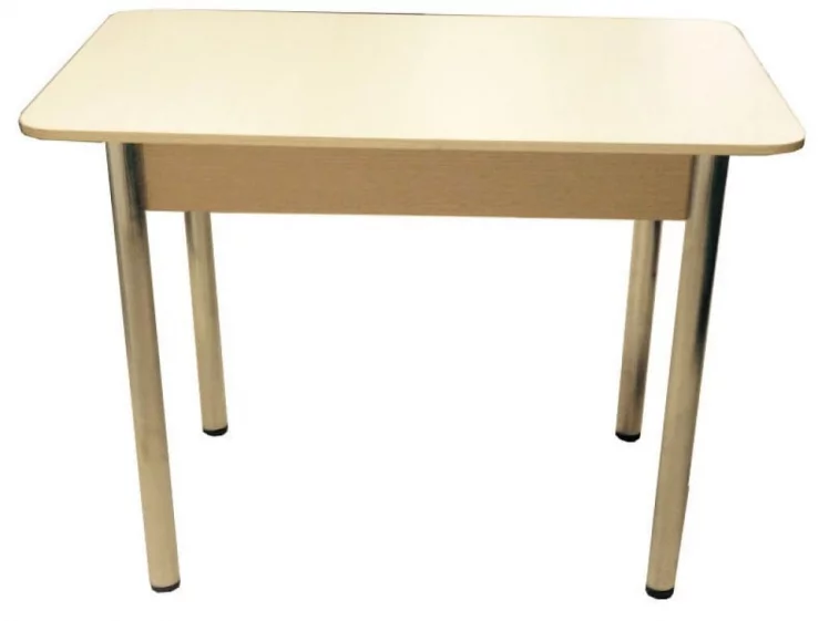 Стол обеденный Прямоугольный ХРОМ ЛДСП дуб выбеленный_0