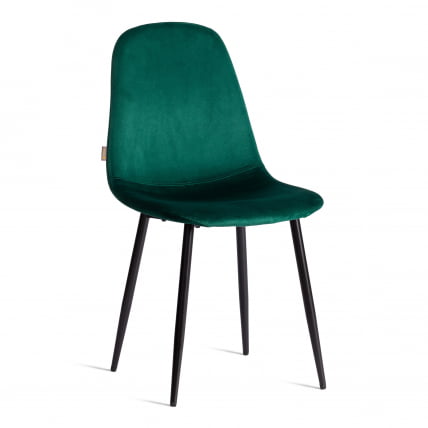 Стул BREEZE (mod. JSC-58) Велюр/металл , 44 х 53 х 86 см, Green (зеленый) HLR56 / черный_0