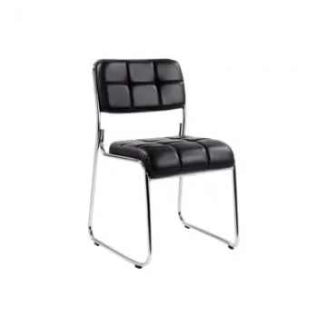 Стул для посетителей Echair-803 VP к/з 479486 черный хром_0